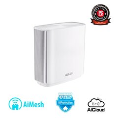 Asus Router ZenWifi AC (CT8) 1 Pack 802.11ac, 10/100/1000 Mbit/s, Ethernet LAN (RJ-45) ports 3, Mesh Support No, MU-MiMO Yes, Antenna type Internal, 1, White hind ja info | Ruuterid | kaup24.ee