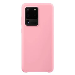 Silicone Case Soft Flexible Rubber Cover for Samsung Galaxy S20 Ultra pink (Pink) hind ja info | Telefoni kaaned, ümbrised | kaup24.ee