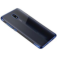 Clear Color Case Gel TPU Electroplating frame Cover for Xiaomi Redmi 8A blue (Light blue || Niebieski) hind ja info | Telefoni kaaned, ümbrised | kaup24.ee