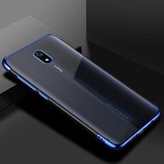 Clear Color Case Gel TPU Electroplating frame Cover for Xiaomi Redmi 8A blue (Light blue || Niebieski) цена и информация | Чехлы для телефонов | kaup24.ee