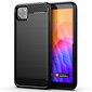 Carbon Case Flexible Cover TPU Case for Huawei Y5p black (Black) hind ja info | Telefoni kaaned, ümbrised | kaup24.ee