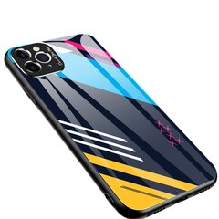 Color Glass Case Durable Cover with Tempered Glass Back and camera cover iPhone 11 Pro Max pattern 2 (Multicolour) hind ja info | Telefoni kaaned, ümbrised | kaup24.ee