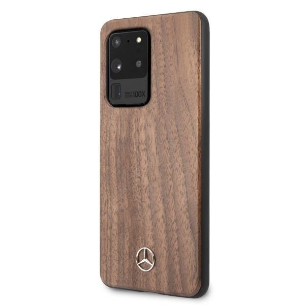 Mercedes MEHCS69VWOLB S20 Ultra G988 hard case brązowy/brown Wood Line Walnut hind ja info | Telefoni kaaned, ümbrised | kaup24.ee