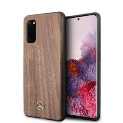 Mercedes MEHCS62VWOLB S20 G980 hard case brązowy/brown Wood Line Walnut hind ja info | Mercedes Mobiiltelefonid, foto-, videokaamerad | kaup24.ee