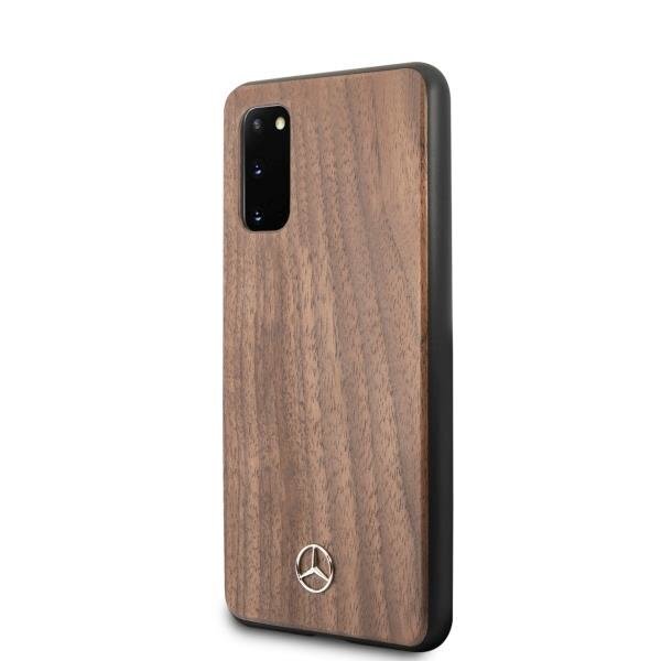 Mercedes MEHCS62VWOLB S20 G980 hard case brązowy/brown Wood Line Walnut цена и информация | Telefoni kaaned, ümbrised | kaup24.ee