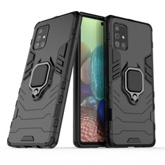 Ring Armor Case Kickstand Tough Rugged Cover for Samsung Galaxy A71 5G black (Black) hind ja info | Telefoni kaaned, ümbrised | kaup24.ee