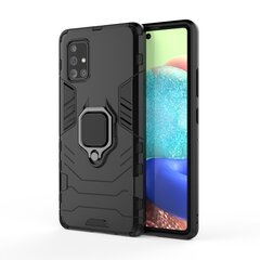 Ring Armor Case Kickstand Tough Rugged Cover for Samsung Galaxy A71 5G black (Black) hind ja info | Telefoni kaaned, ümbrised | kaup24.ee