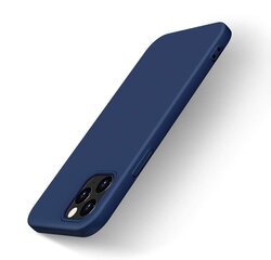 Silicone Case Soft Flexible Rubber Cover for iPhone 12 Pro Max blue (Light blue || Niebieski) hind ja info | Telefoni kaaned, ümbrised | kaup24.ee