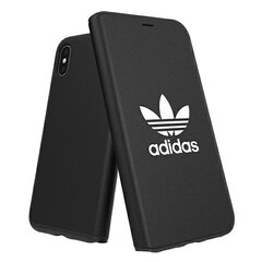 Adidas OR Booklet Case BASIC iPhone X / Xs black and white / black white 31589 hind ja info | Telefoni kaaned, ümbrised | kaup24.ee