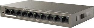 Tenda TEF1110P-8-63W network switch Unmanaged Fast Ethernet (10/100) Power over Ethernet (PoE) Black hind ja info | Lülitid (Switch) | kaup24.ee