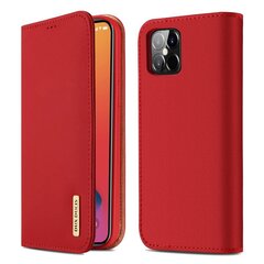 DUX DUCIS Wish Genuine Leather Bookcase type case for iPhone 12 Pro Max red (Red) hind ja info | Telefoni kaaned, ümbrised | kaup24.ee
