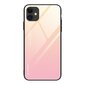 Gradient Glass Durable Cover with Tempered Glass Back iPhone 12 Pro / iPhone 12 pink (Pink) цена и информация | Telefoni kaaned, ümbrised | kaup24.ee