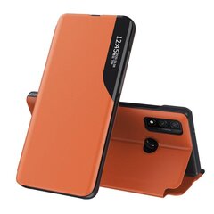 Eco Leather View Case elegant bookcase type case with kickstand for Huawei P40 Lite orange (Orange) hind ja info | Telefoni kaaned, ümbrised | kaup24.ee