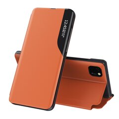 Eco Leather View Case elegant bookcase type case with kickstand for Huawei Y5p orange (Orange) hind ja info | Telefoni kaaned, ümbrised | kaup24.ee