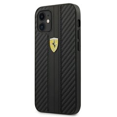 Ferrari FESNECHCP12SBK iPhone 12 mini 5,4" czarny/black hardcase On Track PU Carbon hind ja info | Telefoni kaaned, ümbrised | kaup24.ee