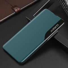 Eco Leather View Case elegant bookcase type case with kickstand for Huawei Y6p / Honor 9A green (Green) hind ja info | Telefoni kaaned, ümbrised | kaup24.ee