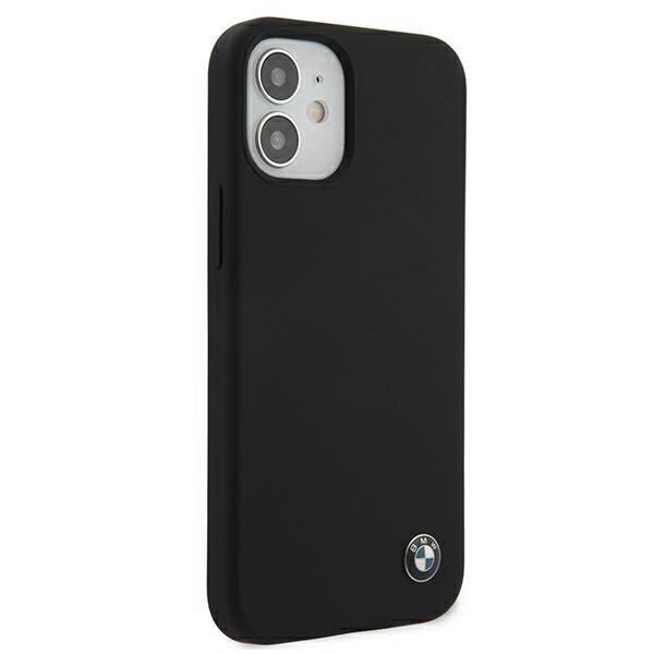 Case BMW BMHCP12SSILBK iPhone 12 mini 5.4 &quot;black / black hardcase Silicone Signature цена и информация | Telefoni kaaned, ümbrised | kaup24.ee