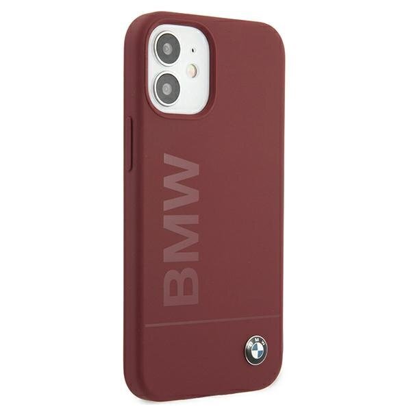 Case BMW BMHCP12SSLBLRE iPhone 12 mini 5.4 &quot;red / red hardcase Silicone Signature Logo цена и информация | Telefoni kaaned, ümbrised | kaup24.ee