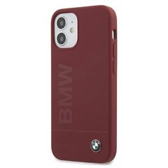 Case BMW BMHCP12SSLBLRE iPhone 12 mini 5.4 &quot;red / red hardcase Silicone Signature Logo hind ja info | Telefoni kaaned, ümbrised | kaup24.ee