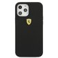 Ferrari FESSIHCP12LBK iPhone 12 Pro Max 6,7" czarny/black hardcase On Track Silicone hind ja info | Telefoni kaaned, ümbrised | kaup24.ee