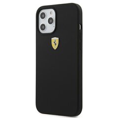 Ferrari FESSIHCP12LBK iPhone 12 Pro Max 6,7" czarny/black hardcase On Track Silicone цена и информация | Чехлы для телефонов | kaup24.ee