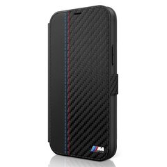 Case BMW BMFLBKP12SMCARBK iPhone 12 mini 5,4 &quot;black / black book M Collection PU Carbon Stripe цена и информация | Чехлы для телефонов | kaup24.ee