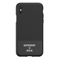 SuperDry Molded Canvas iPhone X / Xs Case black / black 41544 hind ja info | Telefoni kaaned, ümbrised | kaup24.ee