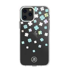 Kingxbar Lucky Series case decorated with original Swarovski crystals iPhone 12 mini transparent (Clover) (Transparent) цена и информация | Чехлы для телефонов | kaup24.ee