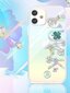 Kingxbar Lucky Series case decorated with original Swarovski crystals iPhone 12 mini transparent (Clover) (Transparent) цена и информация | Telefoni kaaned, ümbrised | kaup24.ee