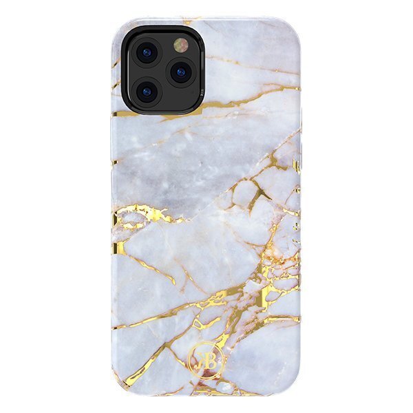 Kingxbar Marble Series case decorated printed marble iPhone 12 mini whiteblue (Biało-niebieski) hind ja info | Telefoni kaaned, ümbrised | kaup24.ee