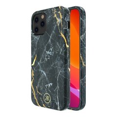 Kingxbar Marble Series case decorated printed marble iPhone 12 mini black (Black) цена и информация | Чехлы для телефонов | kaup24.ee