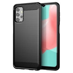 Carbon Case Flexible TPU Cover for Samsung Galaxy A32 5G black (Black) цена и информация | Чехлы для телефонов | kaup24.ee