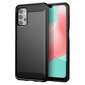 Carbon Case Flexible TPU Cover for Samsung Galaxy A32 5G black (Black) hind ja info | Telefoni kaaned, ümbrised | kaup24.ee