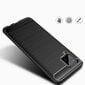 Carbon Case Flexible Cover TPU Case for Samsung Galaxy A42 5G black (Black) цена и информация | Telefoni kaaned, ümbrised | kaup24.ee