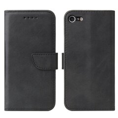 Magnet Case Elegant Case Cover Flip Cover iPhone SE 2022 / SE 2020 / iPhone 8 / iPhone 7 Black (Black) hind ja info | Telefoni kaaned, ümbrised | kaup24.ee