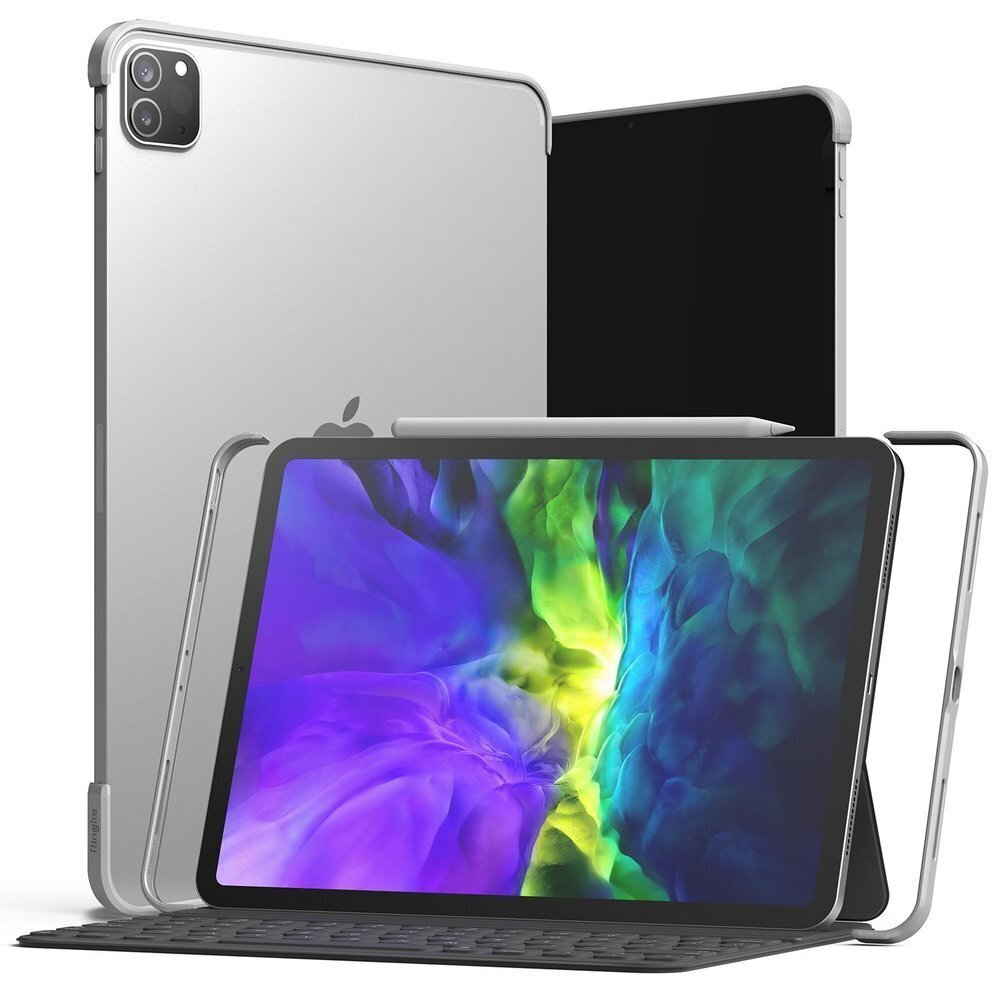 Ringke Frame Shield case adhesive protective frame for iPad Pro 11'' 2020 / iPad Pro 11'' 2018 silver (Apple Pencil Friendly) (ACFS0002) цена и информация | Tahvelarvuti kaaned ja kotid | kaup24.ee