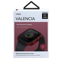 Uniq case for Valencia Apple Watch Series 4/5/6 / SE 40mm. red / crimson red hind ja info | Nutikellade ja nutivõrude tarvikud | kaup24.ee
