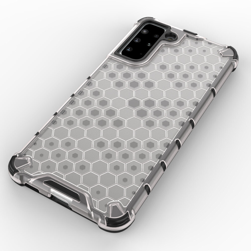 Honeycomb Case armor cover with TPU Bumper for Samsung Galaxy S21+ 5G (S21 Plus 5G) transparent (Transparent) hind ja info | Telefoni kaaned, ümbrised | kaup24.ee