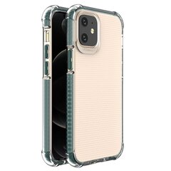 Spring Armor clear TPU gel rugged protective cover with colorful frame for iPhone 12 mini green (Green) hind ja info | Telefoni kaaned, ümbrised | kaup24.ee