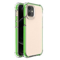 Spring Armor clear TPU gel rugged protective cover with colorful frame for iPhone 12 mini green (Green) hind ja info | Telefoni kaaned, ümbrised | kaup24.ee