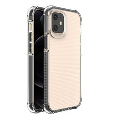 Spring Armor clear TPU gel rugged protective cover with colorful frame for iPhone 12 mini black (Black) hind ja info | Telefoni kaaned, ümbrised | kaup24.ee