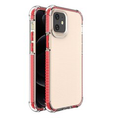 Spring Armor clear TPU gel rugged protective cover with colorful frame for iPhone 12 mini red (Red) hind ja info | Telefoni kaaned, ümbrised | kaup24.ee