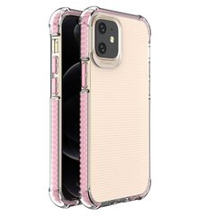 Spring Armor clear TPU gel rugged protective cover with colorful frame for iPhone 12 mini pink (Pink) hind ja info | Telefoni kaaned, ümbrised | kaup24.ee