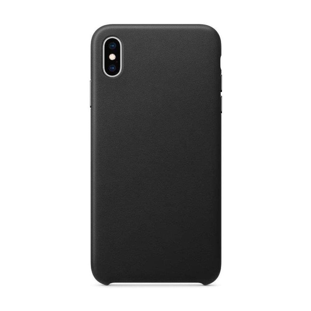 ECO Leather case cover for iPhone 12 Pro Max black (Black) hind ja info | Telefoni kaaned, ümbrised | kaup24.ee