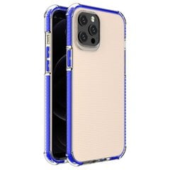 Spring Armor clear TPU gel rugged protective cover with colorful frame for iPhone 12 Pro Max blue (Light blue || Niebieski) цена и информация | Чехлы для телефонов | kaup24.ee