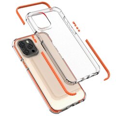 Spring Armor clear TPU gel rugged protective cover with colorful frame for iPhone 12 Pro Max red (Red) hind ja info | Telefoni kaaned, ümbrised | kaup24.ee