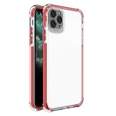 Spring Armor clear TPU gel rugged protective cover with colorful frame for iPhone 11 Pro Max red (Red) hind ja info | Telefoni kaaned, ümbrised | kaup24.ee