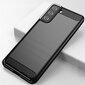 Carbon Case Flexible Cover TPU Case for Samsung Galaxy S21+ 5G (S21 Plus 5G) black (Black) hind ja info | Telefoni kaaned, ümbrised | kaup24.ee