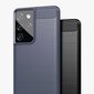 Carbon Case Flexible Cover TPU Case for Samsung Galaxy S21 Ultra 5G blue (Light blue || Niebieski) цена и информация | Telefoni kaaned, ümbrised | kaup24.ee