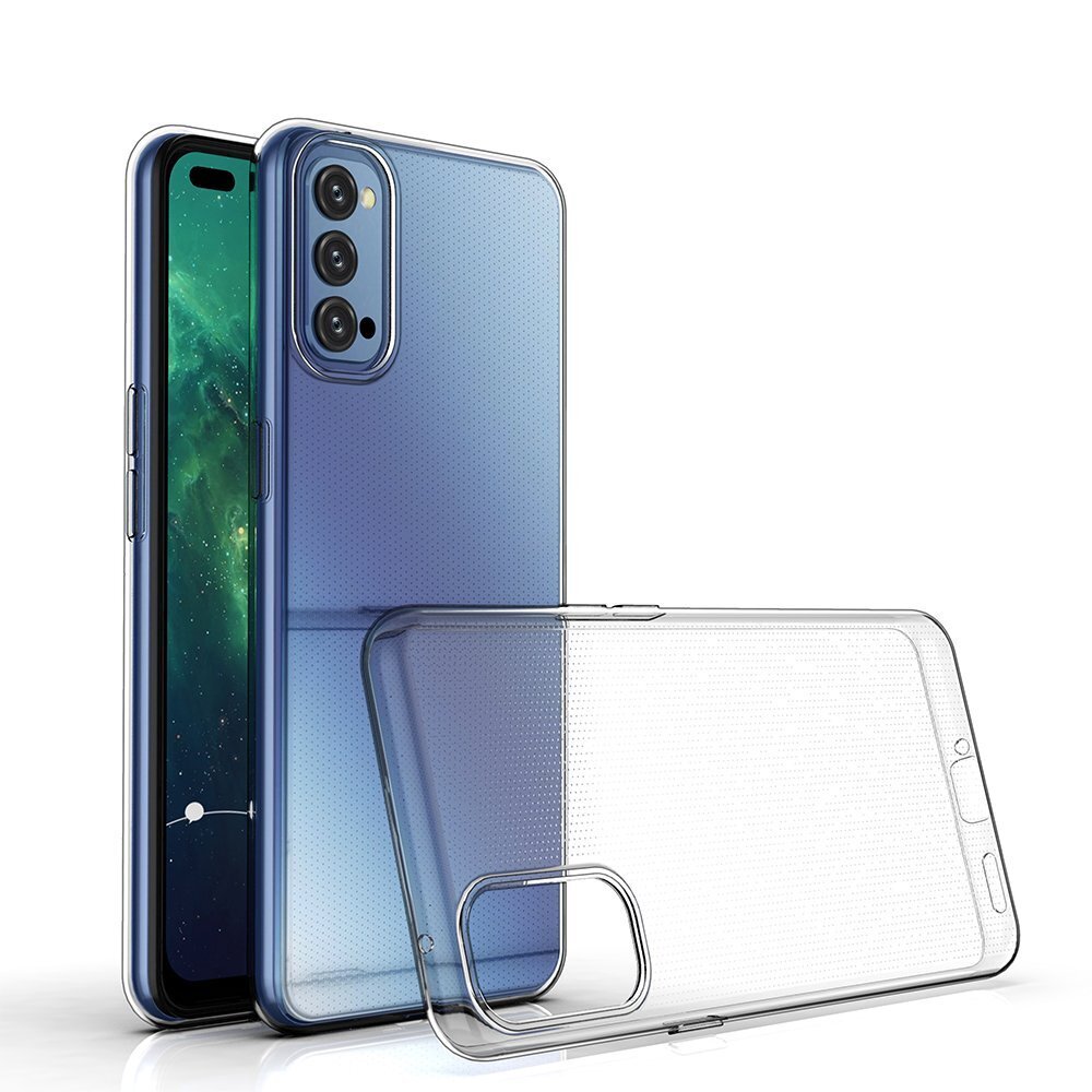 Ultra Clear 0.5mm Case Gel TPU Cover for Oppo Reno 4 transparent цена и информация | Telefoni kaaned, ümbrised | kaup24.ee